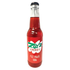 ROCKET FIZZ ZOTZ CHERRY FIZZ POWER SODA 12 OZ