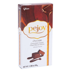 POCKY PEJOY CHOCOLATE CREAM FILLED BISCUIT STICKS 1.98 OZ BOX