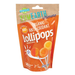 YUMEARTH ORGANIC ANTI-OXIDANT LOLLIPOPS 3.3 OZ POUCH