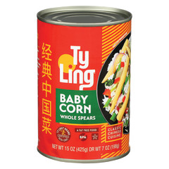 TY LING BABY CORN TIN 15 OZ CAN