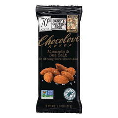 CHOCOLOVE ALMONDS & SEA SALT IN STRONG DARK CHOCOLATE 1.5 OZ BAR