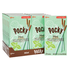 POCKY MINT CREAM COVERED COCOA BISCUIT STICKS 2.14 OZ