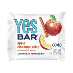 YES BAR APPLE CINNAMON CRISP 1.4 OZ