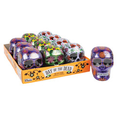 DAY OF THE DEAD TIN WITH SMARTIES CANDY 0.6 OZ