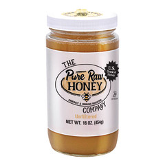 PURE RAW HONEY COMPANY UNFILTERED 16 OZ JAR