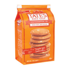 TATE'S PUMPKIN SPICE COOKIES 7 OZ BAG