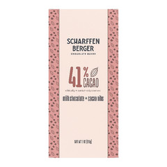 SCHARFFEN BERGER 41% MILK CHOCOLATE CACAO NIBS 3 OZ