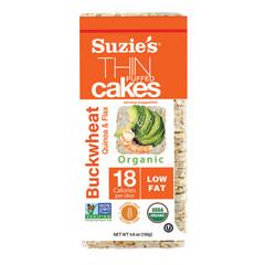 SUZIE'S WHOLE GRAIN BUCKWHEAT THIN CAKES 4.6 OZ