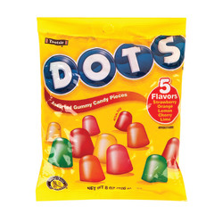 DOTS ASSORTED FLAVOR 8 OZ PEG BEG