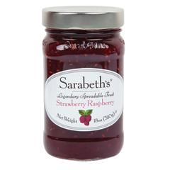 SARABETH'S STRAWBERRY RASPBERRY PRESERVES 18 OZ JAR