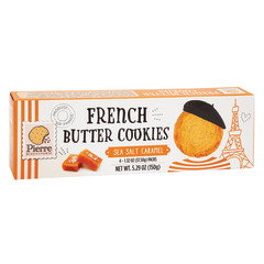 PIERRE FRENCH BUTTER COOKIES WITH SEA SALT CARAMEL 5.29 OZ BOX