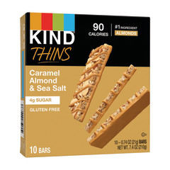 KIND THINS CARAMEL ALMOND SEA SALT 10 CT 7.4 OZ BOX