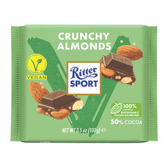 RITTER VEGAN CRUNCHY ALMOND BAR 3.5 OZ BAR