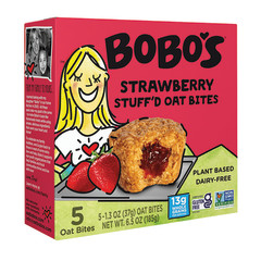 BOBO'S STRAWBERRY STUFF'D OAT BITES 6.5 OZ BOX