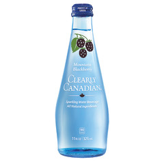 CLEARLY CANADIAN MOUNTAIN BLACKBERRY SPARKLING WATER 11 OZ BOTTLE