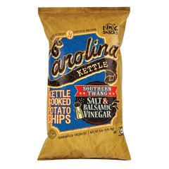 CAROLINA SOUTHERN TWANG SALT & BALSAMIC VINEGAR KETTLE CHIPS 5 OZ BAG