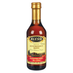 ALESSIA RASPBERRY BLUSH WHITE BALSAMIC VINEGAR 8.5 OZ GLASS BOTTLE