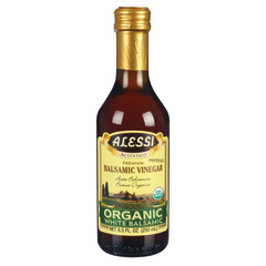 ALESSIA ORGANIC WHITE BALSAMIC VINEGAR 8.5 OZ GLASS BOTTLE