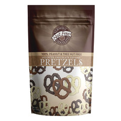 VERMONT NUT FREE CHOCOLATES ASSORTED CHOCOLATE COVERED PRETZELS 5 OZ POUCH