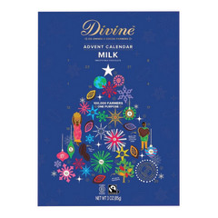 DIVINE MILK CHOCOLATE ADVENT CALENDAR 3 OZ BOX