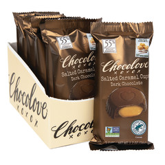 CHOCOLOVE DARK CHOCOLATE SALTED CARAMEL CUPS 1.2 OZ