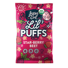 LESSEREVIL LIL' PUFFS STAR-BERRY BEET 2.5 OZ BAG