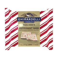 GHIRARDELLI PEPPERMINT BARK SQUARES GIFT 7.9 OZ