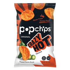 POPCHIPS POTATO CRAZY HOT CHIPS 5 OZ BAG