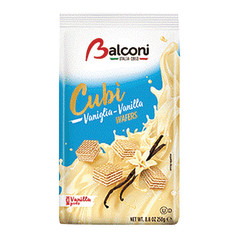 BALCONI CUBI VANILLA WAFER 8.8 OZ BAG