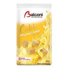 BALCONI CUBI LEMON WAFER 8.8 OZ BAG