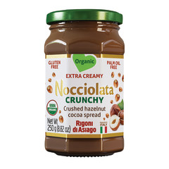 RIGONI NOCCIOLATA CRUNCHY HAZELNUT SPREAD 8.82 OZ JAR