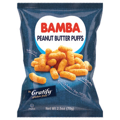 GRATIFY BAMBA PEANUT PUFFS 2.5 OZ BAG