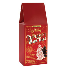 NANCY ADAMS PEPPERMINT BARK TREES 4 OZ BOX