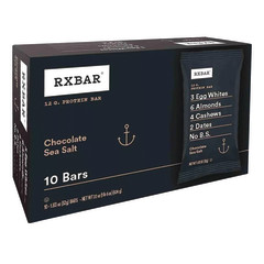 RX BAR CHOCOLATE SEA SALT 10 COUNT 18.3 OZ BOX