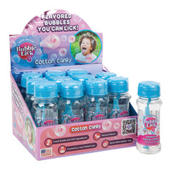 BUBBLELICK COTTON CANDY FLAVORED BUBBLES 2.5 OZ BOTTLE