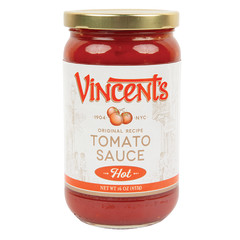 VINCENT'S ORIGINAL SAUCE HOT 16 OZ JAR