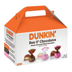 DUNKIN' DONUTS BOX O' CHOCOLATES 5 OZ BOX