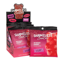 SHAMELESS SNACKS BEARY CHERRY GUMMY CANDY 1.08 OZ BAG