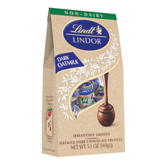 LINDT LINDOR NON-DAIRY OAT DARK CHOCOLATE TRUFFLES 5.1 OZ PACK