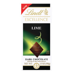 LINDT EXCELLENCE DARK CHOCOLATE LIME 3.5 OZ BAR