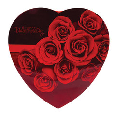 ELMER CHOCOLATE ROSE BOUQUET 16 OZ HEART BOX