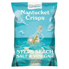 NANTUCKET CRISPS STEPS BEACH SALT & VINEGAR 2 OZ BAG