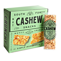 SOUTH FORTY CASHEW NUT BARS 1.4 OZ BARS