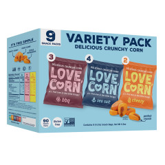 LOVE CORN VARIETY PACK 6.3 OZ BOX