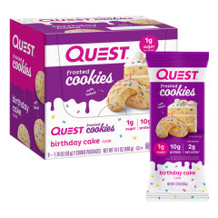 QUEST BIRTHDAY CAKE FROSTED COOKIE 1.76 OZ