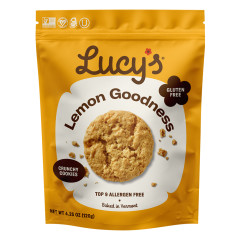 LUCY'S GLUTEN-FREE LEMON GOODNESS COOKIES 4.25 OZ BAG