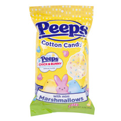 PEEPS COTTON CANDY WITH MINI MARSHMALLOWS 3 OZ BAG