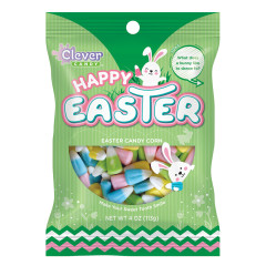 CLEVER CANDY HAPPY EASTER CANDY CORN 4 OZ PEG BAG