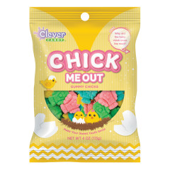 CLEVER CANDY GUMMY CHICKS 4 OZ PEG BAG