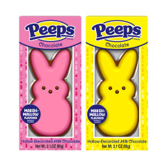 PEEPS ASSORTED HOLLOW DECORATED MILK CHOCOLATE 2.1 OZ